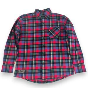 Mens Large Flannel Shirt Vermont Flannel Co. 100% Cotton Made In U.S.A.